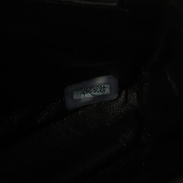 Chanel Around 1997 Made Double Face Classic Flap Handbag Black