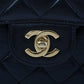 Chanel Around 1997 Made Double Face Classic Flap Handbag Black