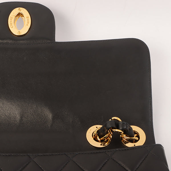 Chanel Around 1997 Made Classic Flap Chain Bag Jumbo Black
