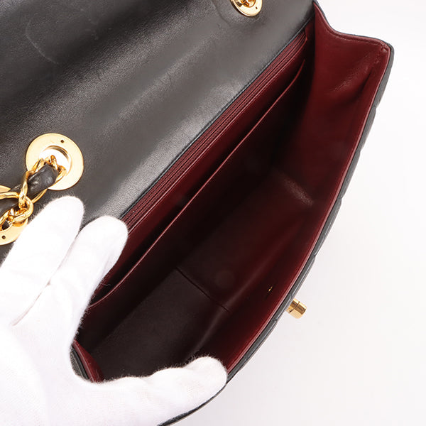Chanel Around 1997 Made Classic Flap Chain Bag Jumbo Black