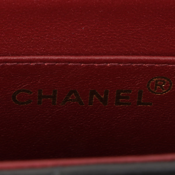Chanel Around 1997 Made Classic Flap Chain Bag Jumbo Black