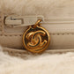 Chanel Around 1992 Made Fur Classic Flap Top Handle Bag Off White
