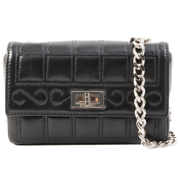 Chanel Around 2000 Made Chocolate Bar 2.55 Mini Chain Bag Black