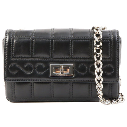 Chanel Around 2000 Made Chocolate Bar 2.55 Mini Chain Bag Black