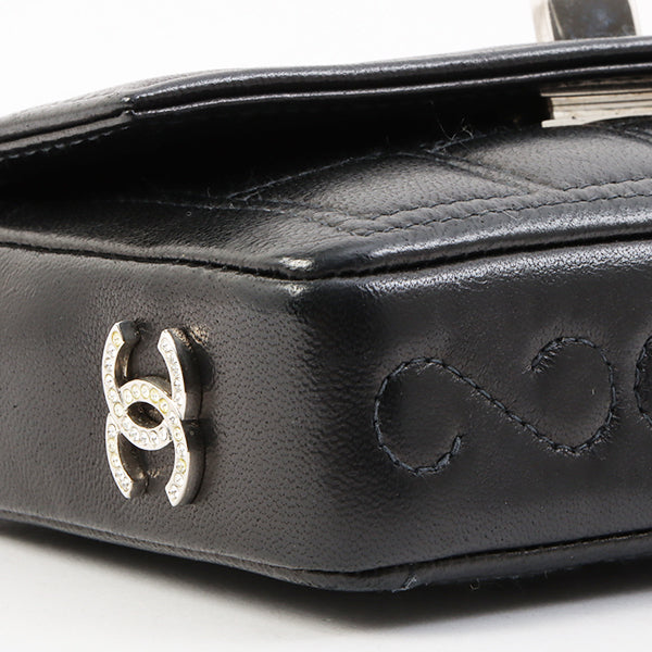 Chanel Around 2000 Made Chocolate Bar 2.55 Mini Chain Bag Black