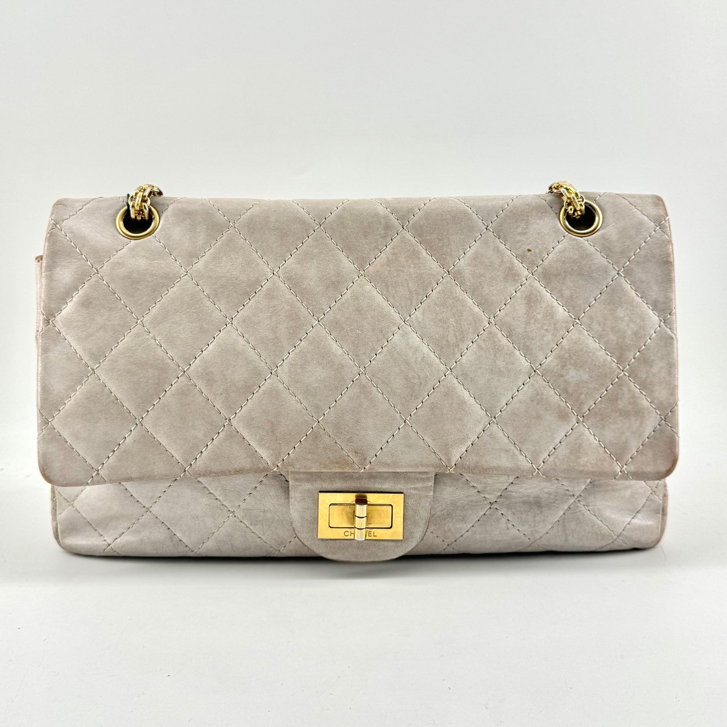 Chanel Icing Marble Aged Leather 2.55 Reissue 227 Classic Flap Bag