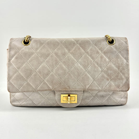Chanel Icing Marble Aged Leather 2.55 Reissue 227 Classic Flap Bag