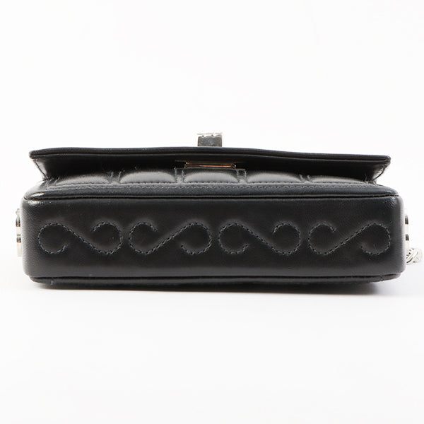 Chanel Around 2000 Made Chocolate Bar 2.55 Mini Chain Bag Black