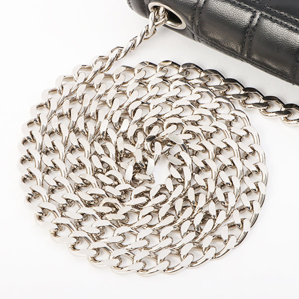Chanel Around 2000 Made Chocolate Bar 2.55 Mini Chain Bag Black