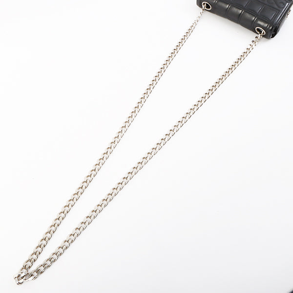 Chanel Around 2000 Made Chocolate Bar 2.55 Mini Chain Bag Black