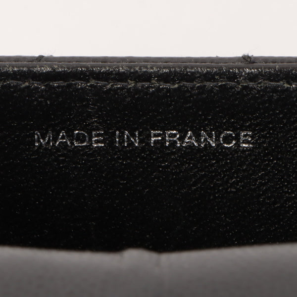 CHANEL Around 1998 Made Soft Caviar Skin Turn-Lock Top Handle Bag Black