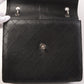 CHANEL Around 1998 Made Soft Caviar Skin Turn-Lock Top Handle Bag Black