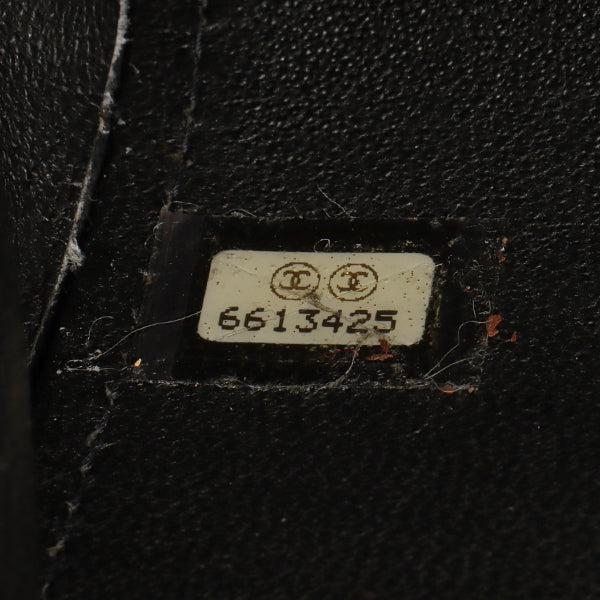 Chanel Around 2001 Made Patent Leather Comby Chocobar 2.55 Chain Bag Beige/Black