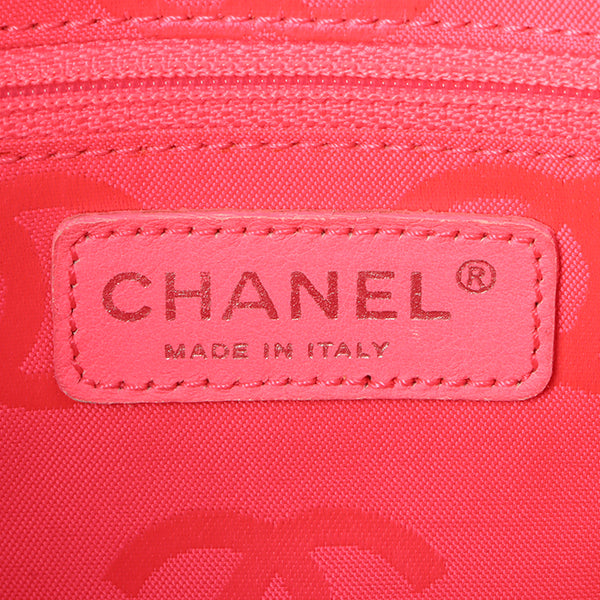 Chanel Around 2004 Made Cambon Tote Bag Black/White