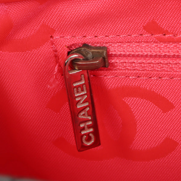 Chanel Around 2004 Made Cambon Tote Bag Black/White