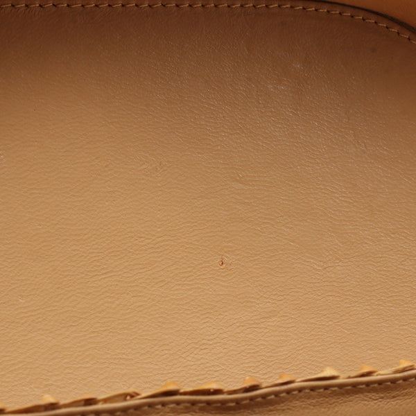 Chanel Around 1998 Made Rattanturn-Lock Basket Chain Bag Beige