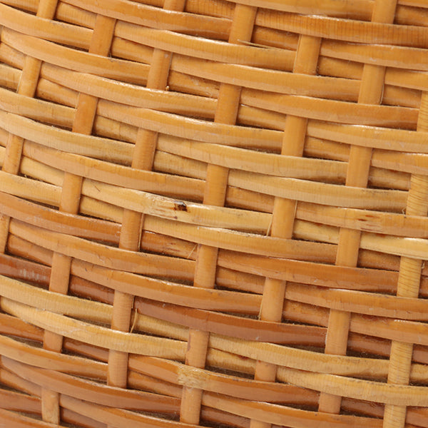 Chanel Around 1998 Made Rattanturn-Lock Basket Chain Bag Beige