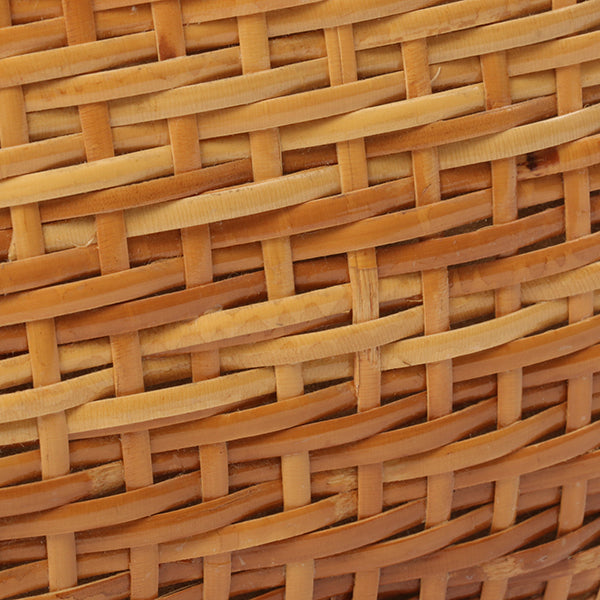 Chanel Around 1998 Made Rattanturn-Lock Basket Chain Bag Beige