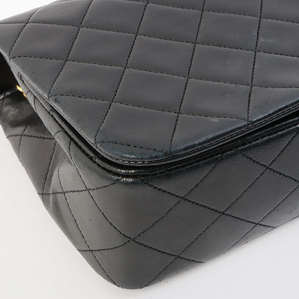 Chanel Around 1990 Made Full Flap Chain Bag 23Cm Black
