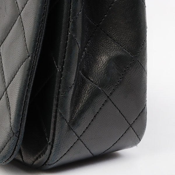 Chanel Around 1990 Made Full Flap Chain Bag 23Cm Black