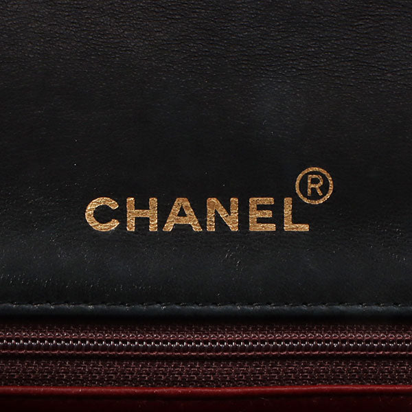 Chanel Around 1990 Made Full Flap Chain Bag 23Cm Black