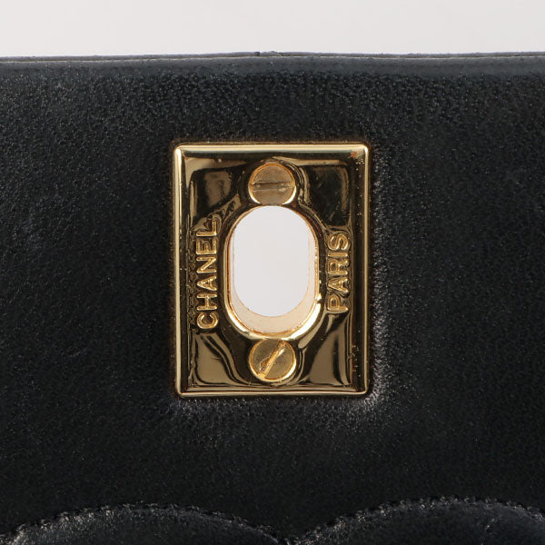 Chanel Around 1990 Made Full Flap Chain Bag 23Cm Black