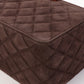 Chanel Around 1997 Made Suede Tortoiseshell Cc Mark Box Top Handle Bag Dark Brown