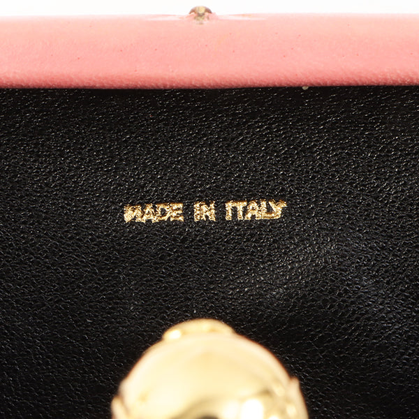 Chanel Around 1992 Made Cc Mark Stitch Metal Clasp Mini Chain Shoulder Bag Pink
