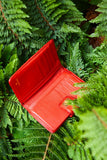 CHANEL 2.55 Wallet Red Gold