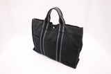 Hermes Fourre-Tout MM in Black Canvas