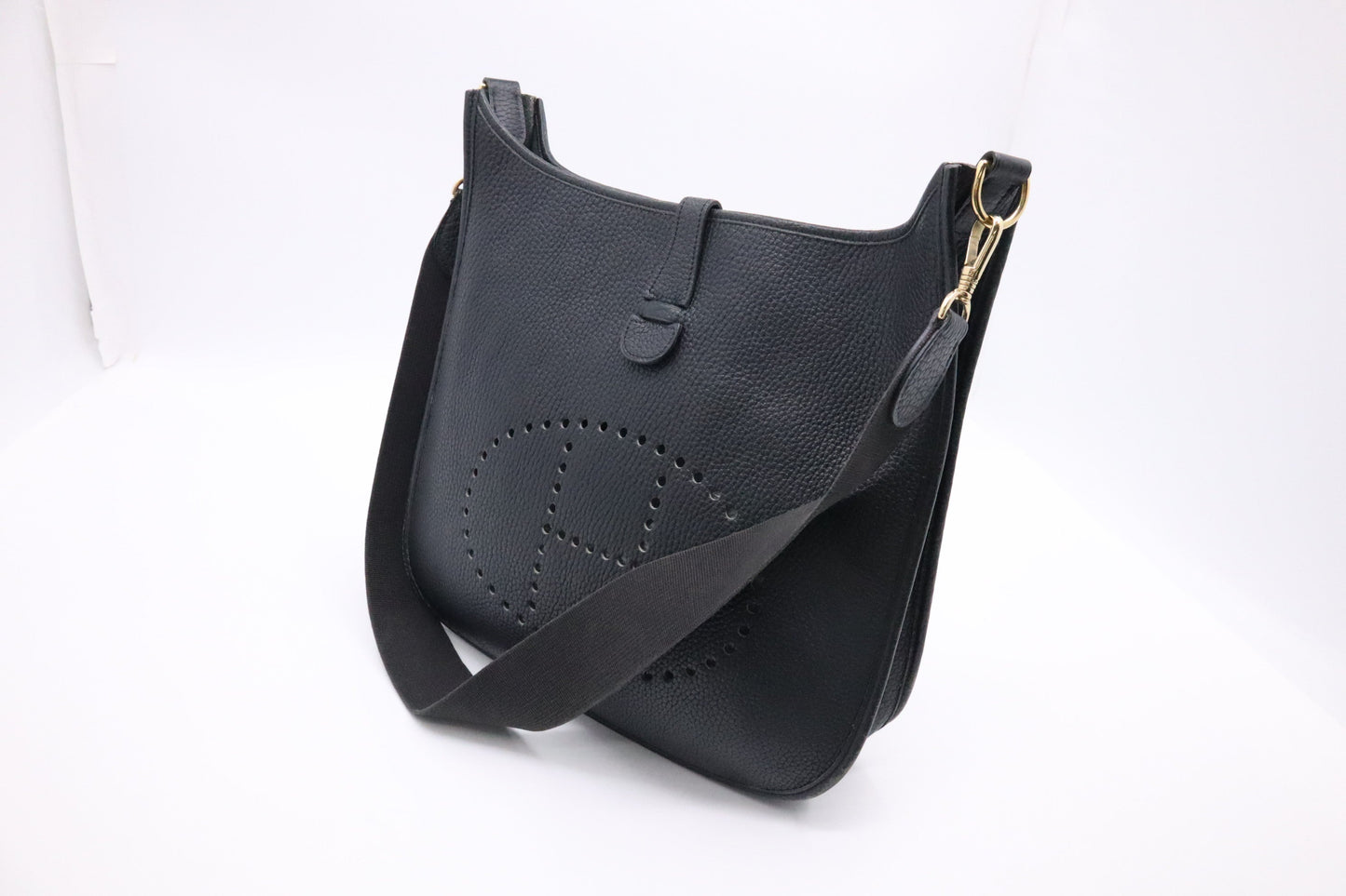 Hermes Evelyne GM in Black Leather