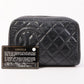 Chanel Around 2008 Made Cambon Pouch Black