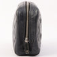 Chanel Around 2008 Made Cambon Pouch Black