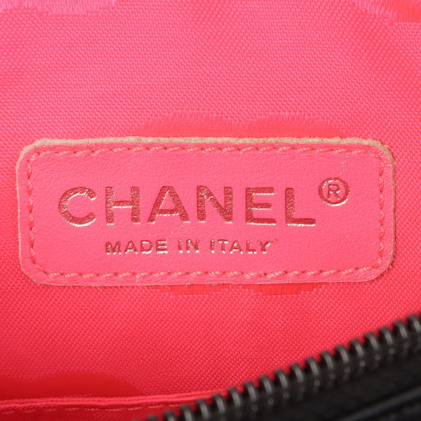 Chanel Around 2003 Made Cambon Shoulder Bag Black