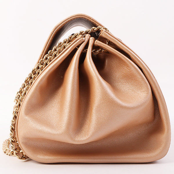 Chanel Around 2002 Made Chocobar 2.55 Chain Bag Rose Gold