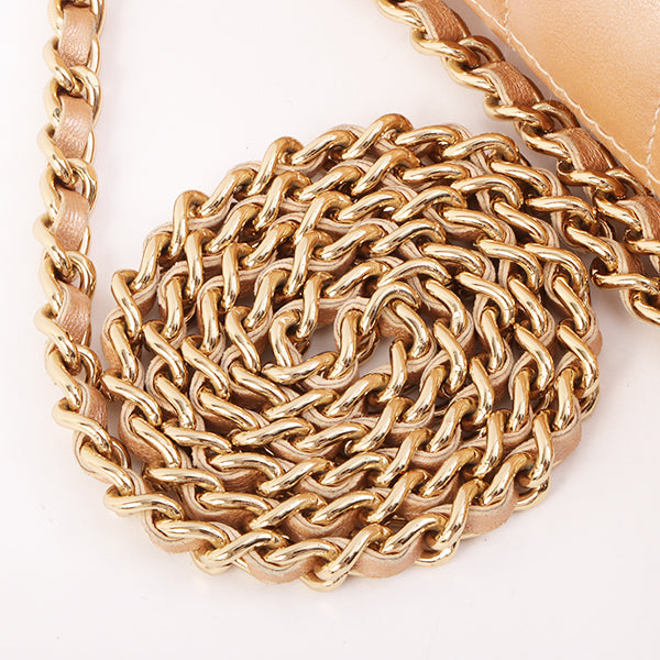 Chanel Around 2002 Made Chocobar 2.55 Chain Bag Rose Gold
