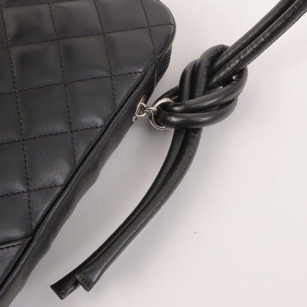 Chanel Around 2003 Made Cambon Shoulder Bag Black