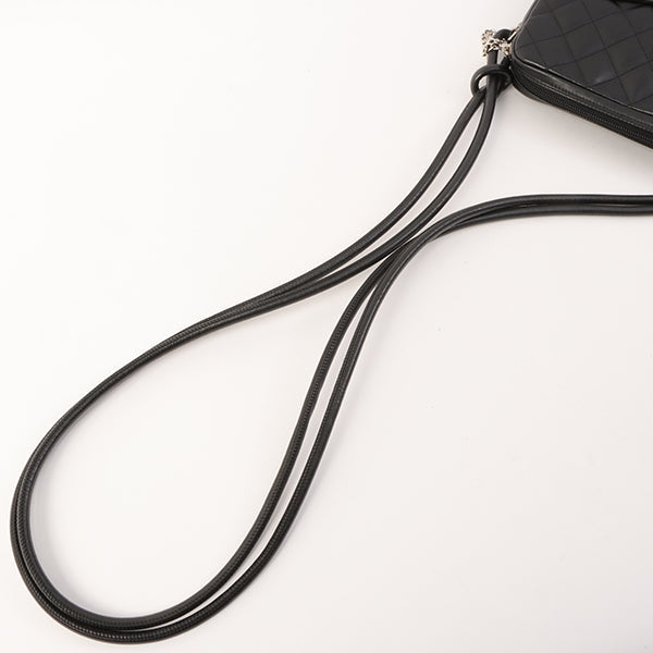 Chanel Around 2003 Made Cambon Shoulder Bag Black