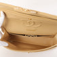 Chanel Around 1992 Made Classic Flap Chain Bag 25Cm Beige