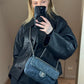 Chanel Blue Denim Camellia Embroidered CC Flap Bag