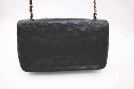 Chanel Full Flap in Black Mattelassé Leather