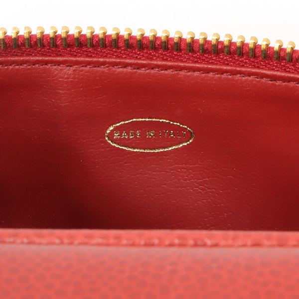 Chanel Around 1995 Made Caviar Skin Cc Mark Stitch Vanity Red