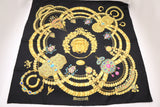 Hermes Kosmima Carre 90 in Black Silk