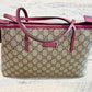 GUCCI GG SMALL ZIP TOTE BAG