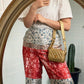 Chanel Around 1990 Made Design Stitchturn-Lock Shoulder Bag Gold