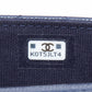 CHANEL Navy Quilted Caviar Twist Your Buttons Coin Purse with Chain Crossbody Bag