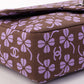 Chanel Around 2000 Made Clover Design Print Turn-Lock Chain Bag Brown/Purple