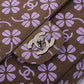 Chanel Around 2000 Made Clover Design Print Turn-Lock Chain Bag Brown/Purple