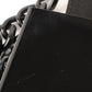 Chanel Around 2001 Made Plastic Bicolor Chain Shoulder Bag Ivory/ Black