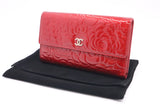 Chanel Long Wallet in Red Patent Leather
